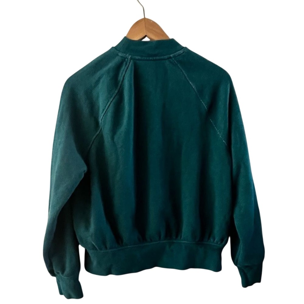 Women's SZ Small Universal Thread Sweatshirt Teal Collard Neck Retro 80 Vibe NEW